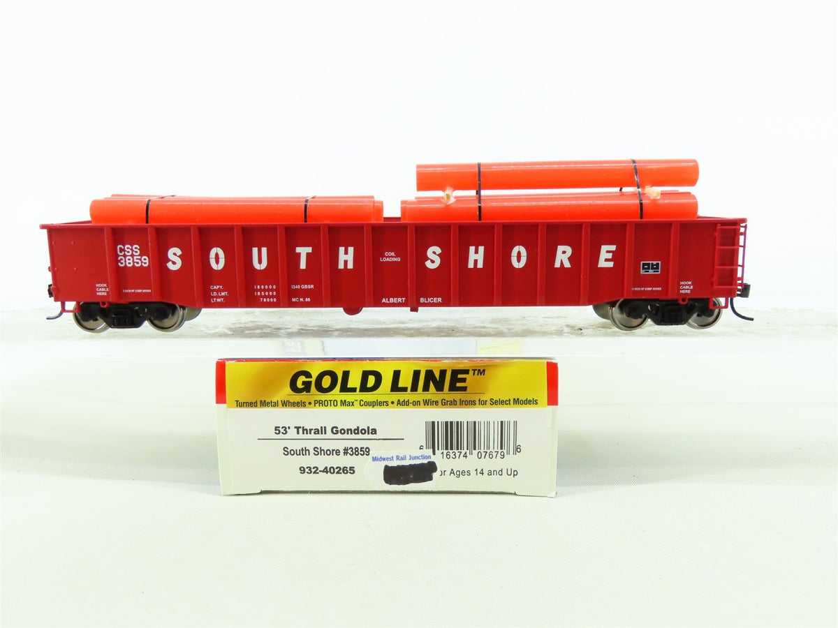 HO Walthers Gold 932-40265 CSS South Shore 53&#39; Gondola #3859 w/Pro Custom Load