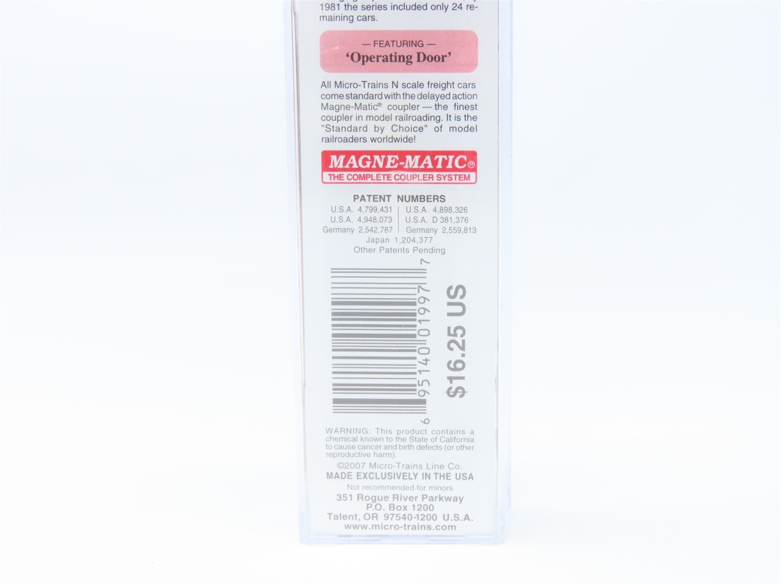 N Scale Micro-Trains MTL #03100200 SP Southern Pacific 50' Box Car #652253