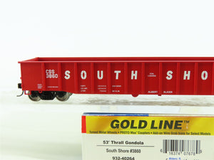 HO Walthers Gold 932-40264 CSS South Shore 53' Gondola #3860 w/Pro Custom Load