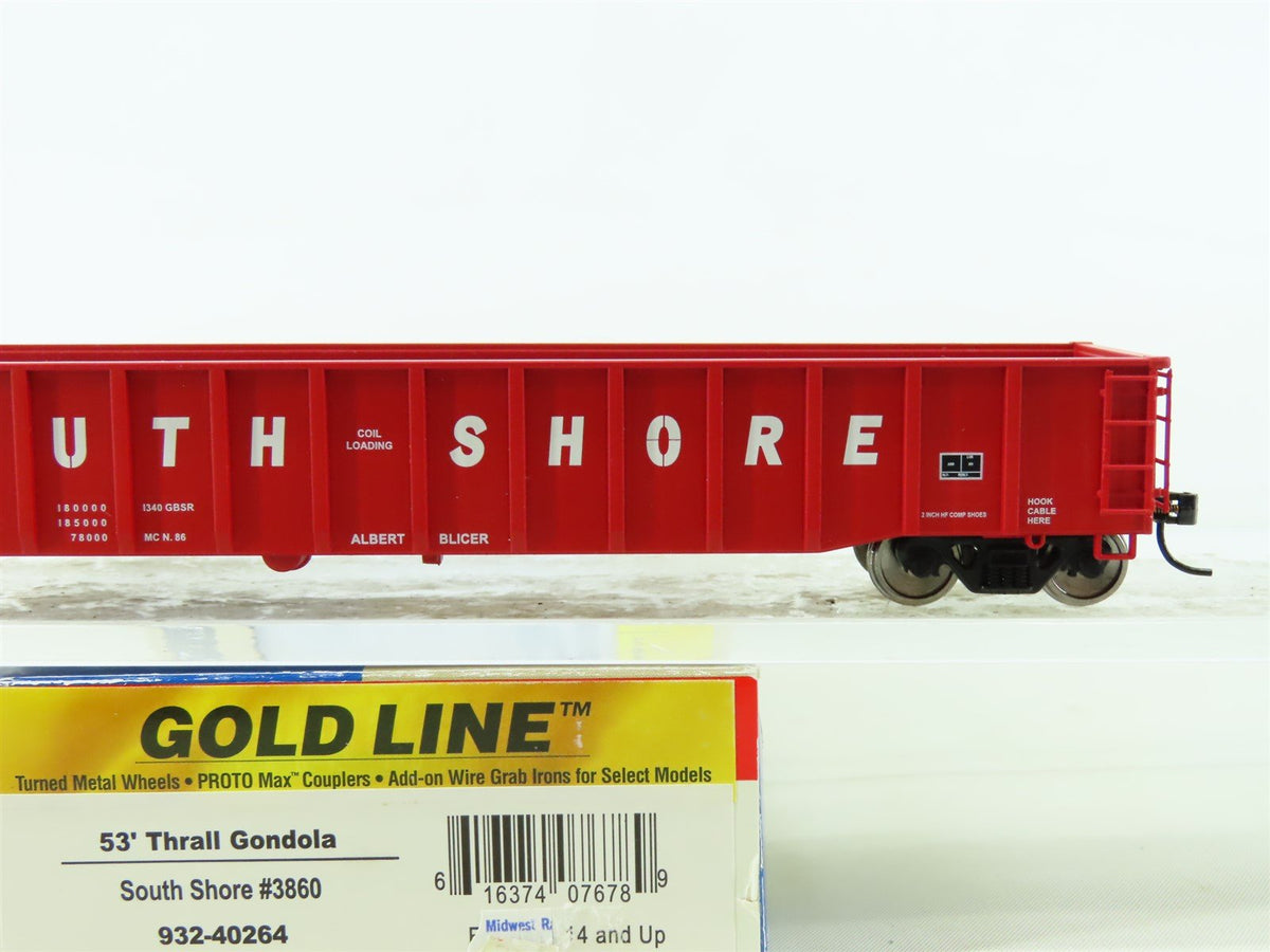 HO Walthers Gold 932-40264 CSS South Shore 53&#39; Gondola #3860 w/Pro Custom Load