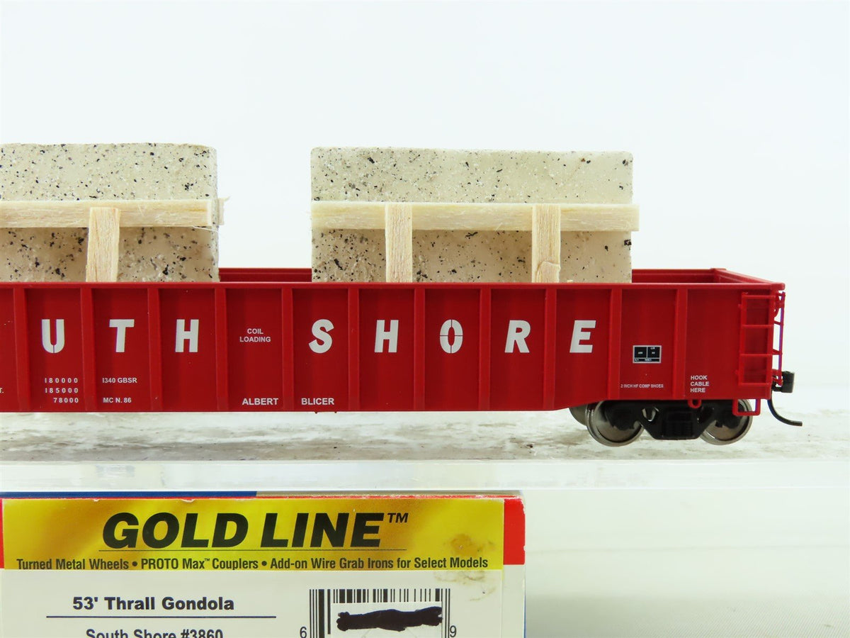 HO Walthers Gold 932-40264 CSS South Shore 53&#39; Gondola #3860 w/Pro Custom Load