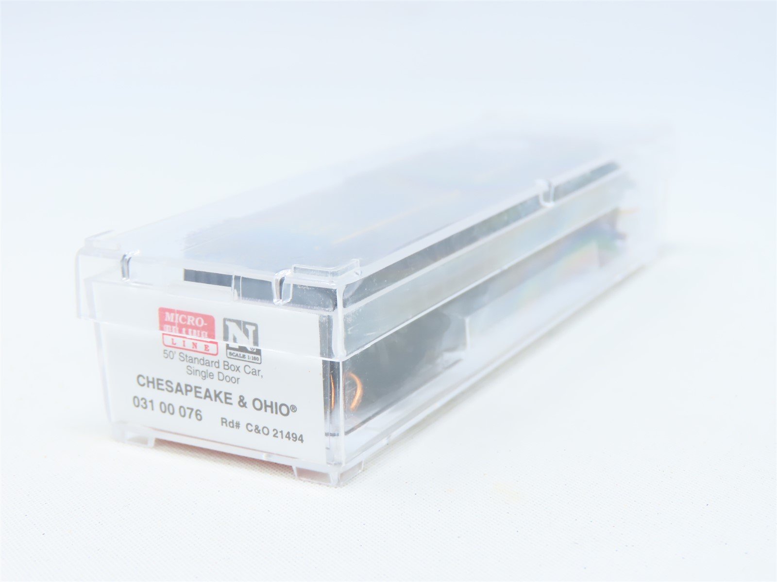 N Micro-Trains MTL 03100076 C&O The Chessie Route 50' Single Door Box Car #21494