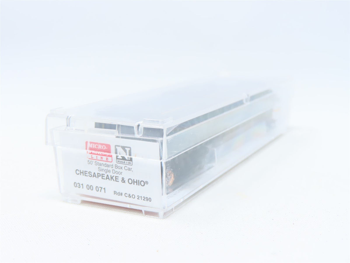 N Micro-Trains MTL 03100071 C&amp;O The Chessie Route 50&#39; Single Door Box Car #21290