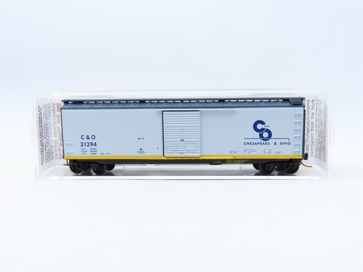 N Micro-Trains MTL #03100074 C&amp;O Chessie Route 50&#39; Single Door Box Car #21294