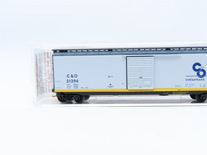 N Micro-Trains MTL #03100074 C&O Chessie Route 50' Single Door Box Car #21294