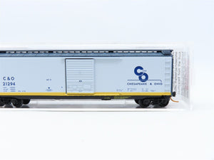 N Micro-Trains MTL #03100074 C&O Chessie Route 50' Single Door Box Car #21294