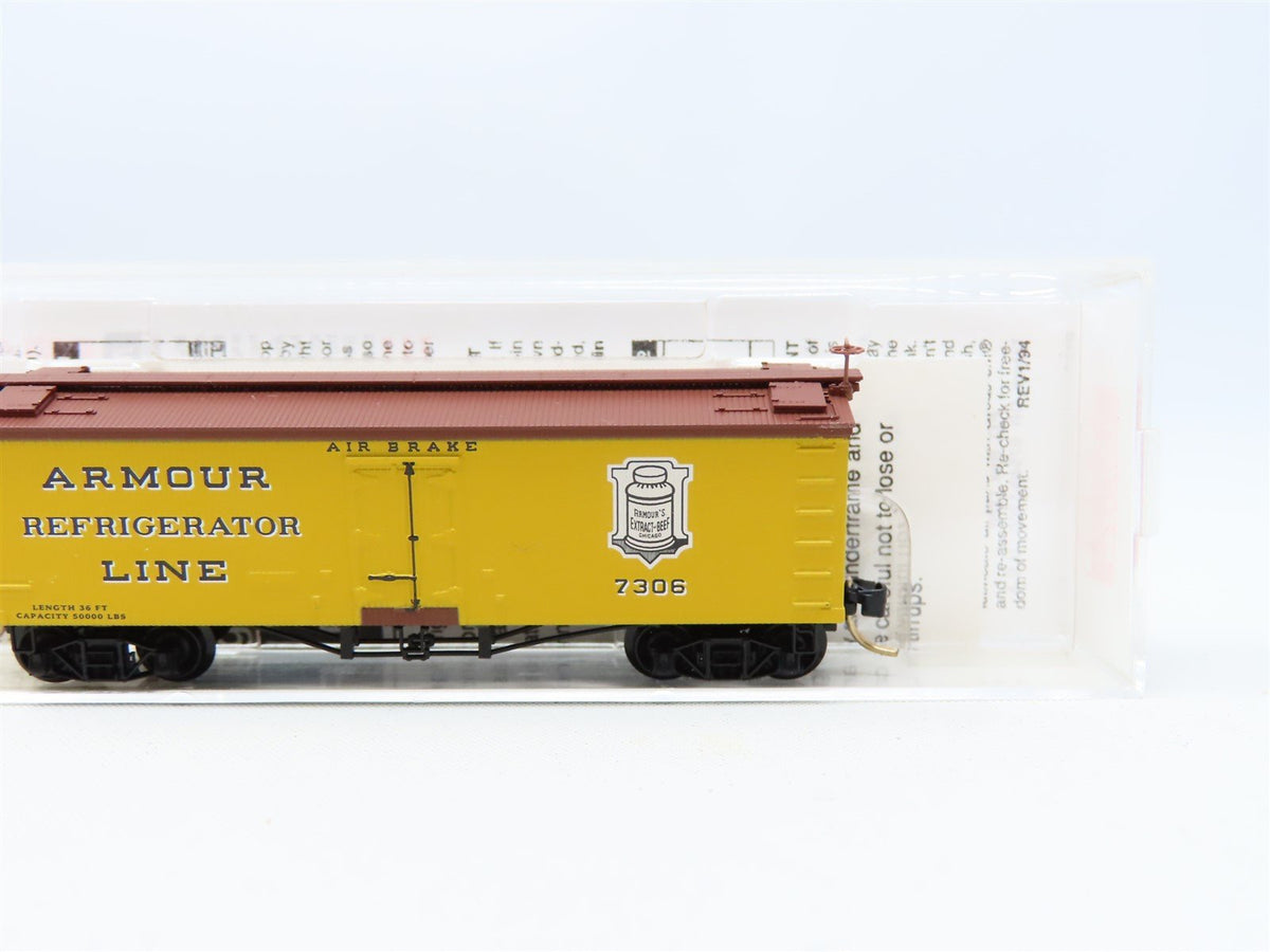 N Scale Micro-Trains MTL #58030 Armour Refrigerator Lines 36&#39; Ice Reefer #7306