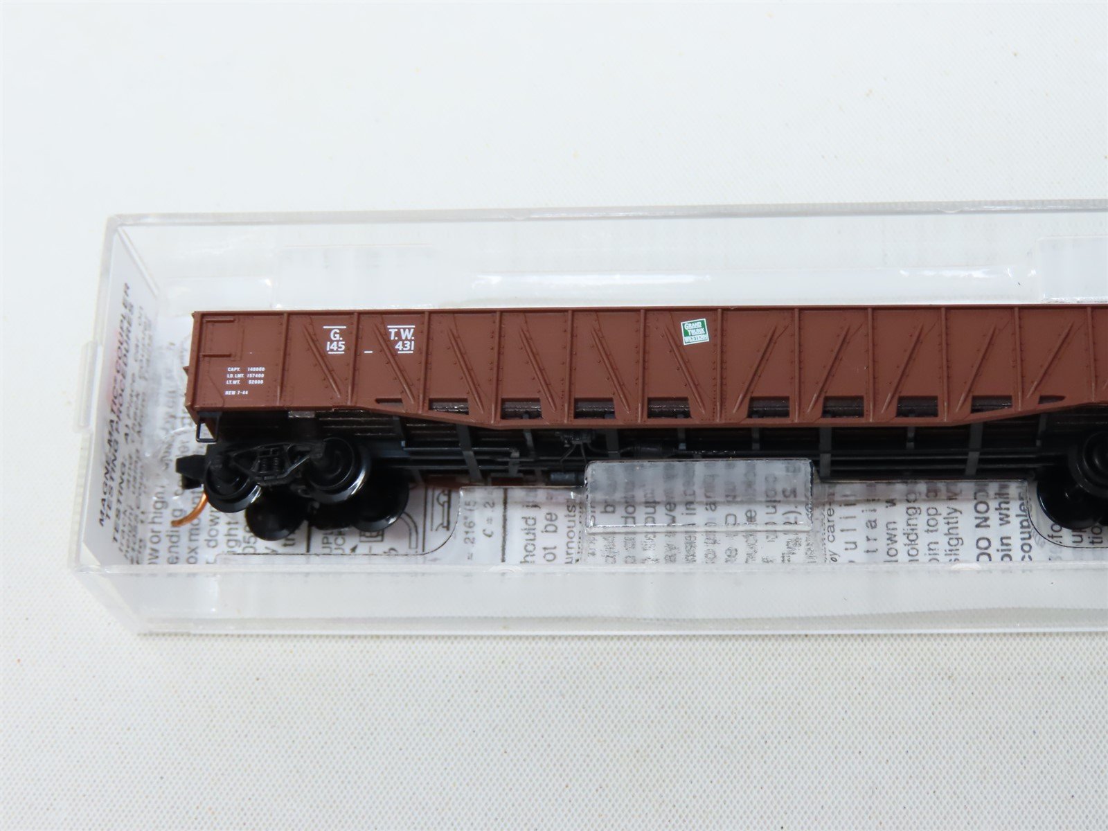 N Scale Micro-Trains MTL #63010 GTW Grand Trunk Western 50' Gondola #145431