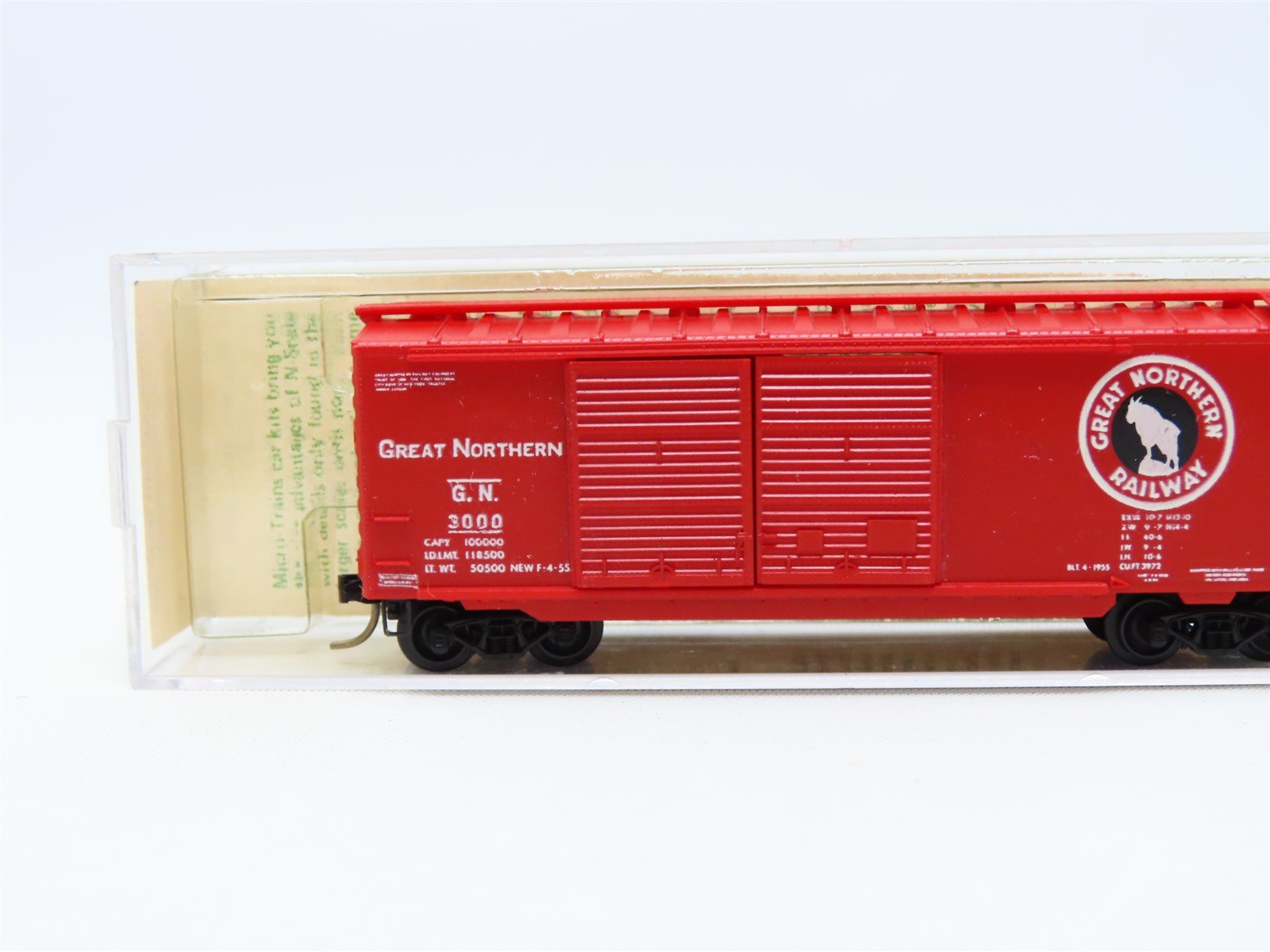 N Kadee Micro-Trains MTL #23190 GN Great Northern 40' Box Car #3000 - Blue Label