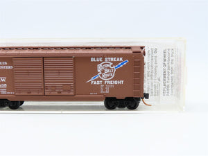 N Micro-Trains MTL #23030 SSW Cotton Belt Route Blue Streak 40' Box Car #46435