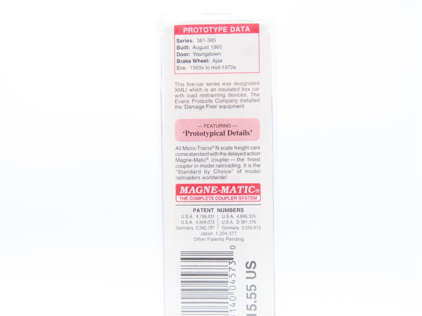 N Scale Micro-Trains MTL #21430 CGW Chicago Great Western 40' Box Car #382