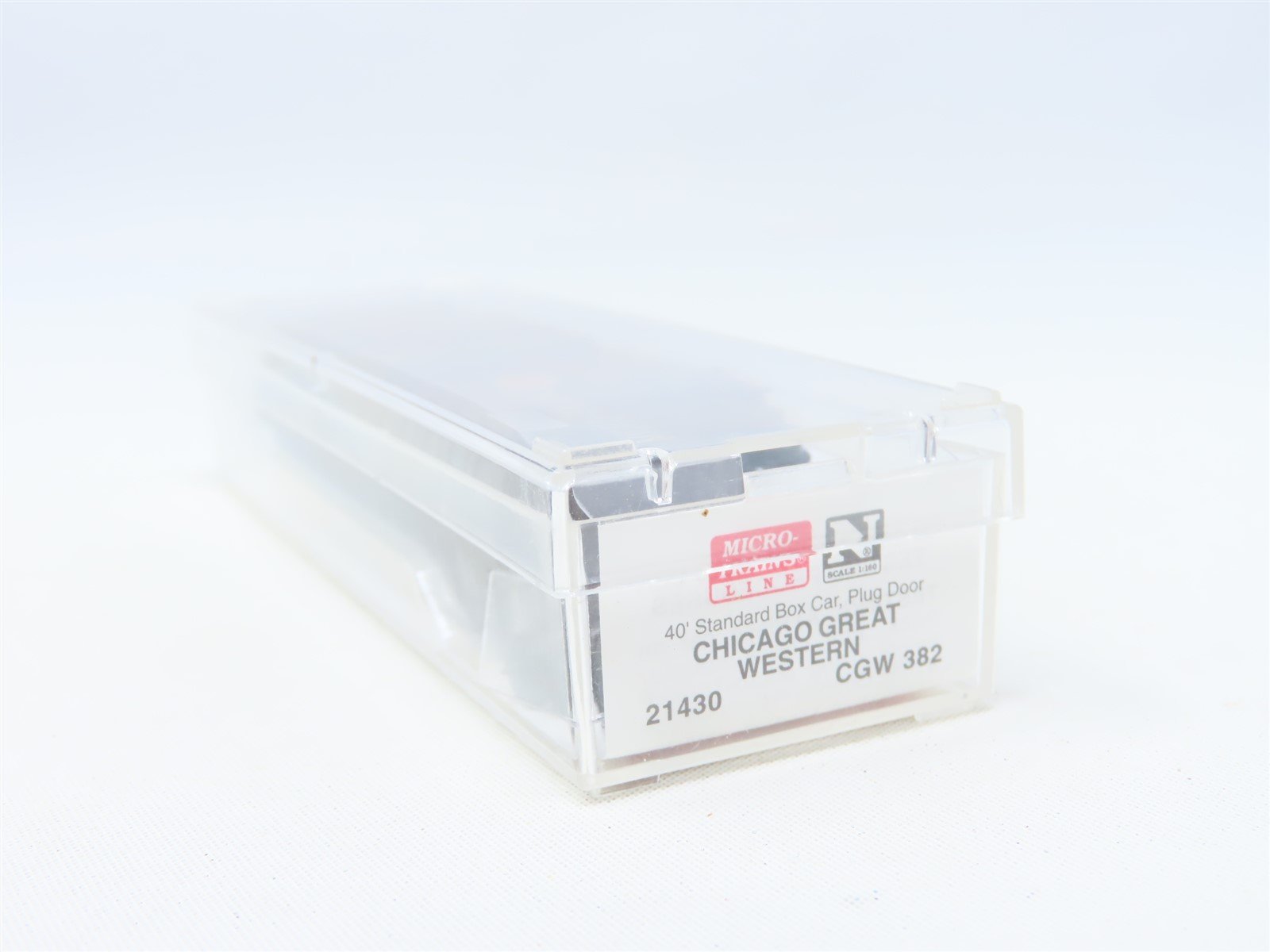 N Scale Micro-Trains MTL #21430 CGW Chicago Great Western 40' Box Car #382