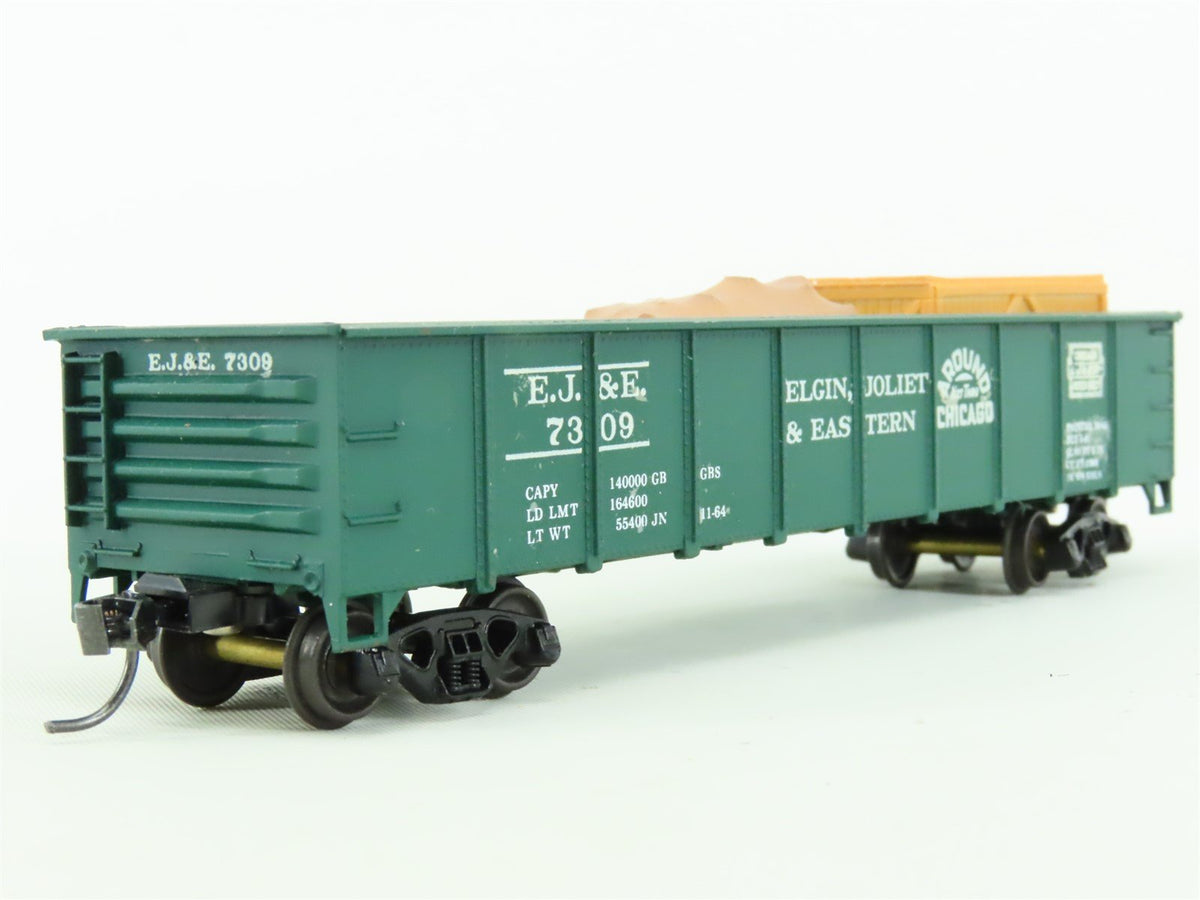 HO Roundhouse EJ&amp;E Elgin Joliet &amp; Eastern 40&#39; Gondola #7309 w/Load - Pro Custom