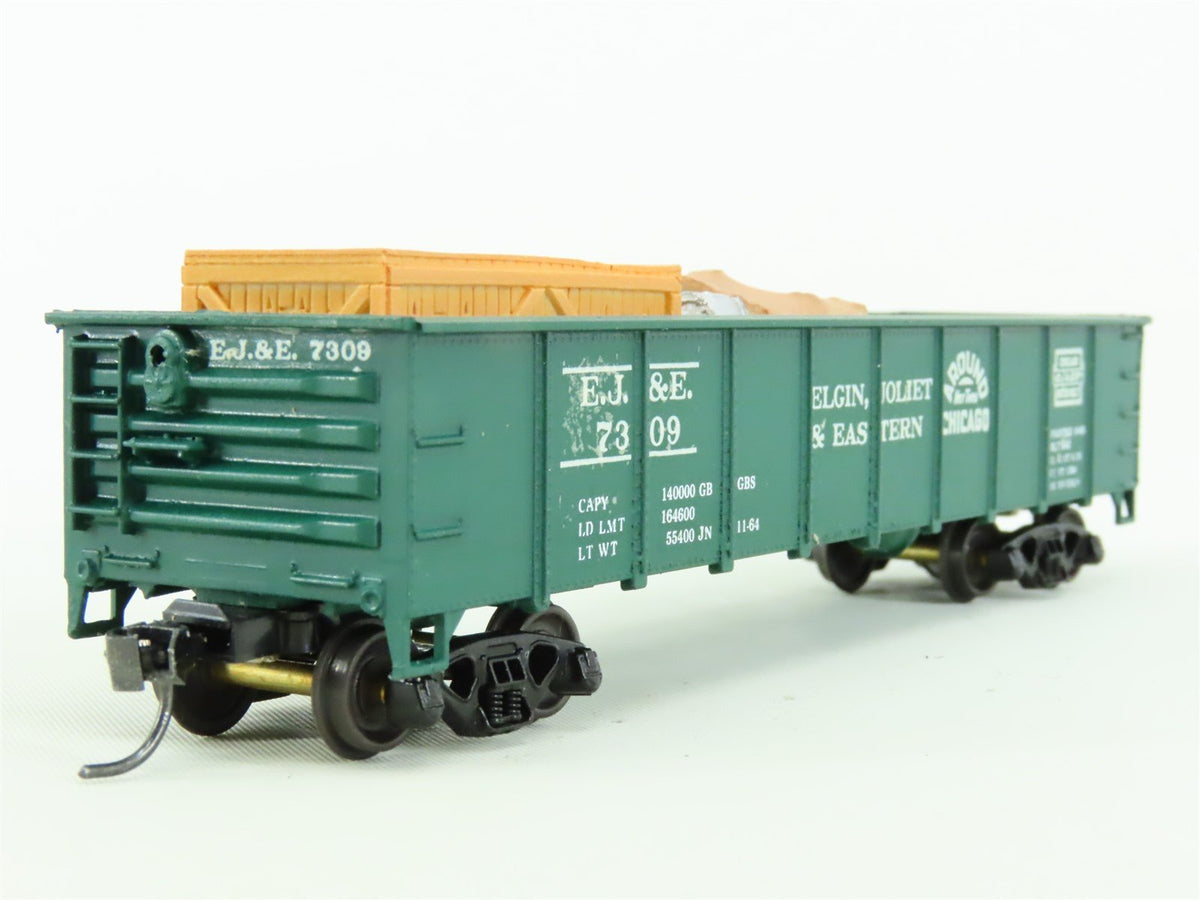 HO Roundhouse EJ&amp;E Elgin Joliet &amp; Eastern 40&#39; Gondola #7309 w/Load - Pro Custom