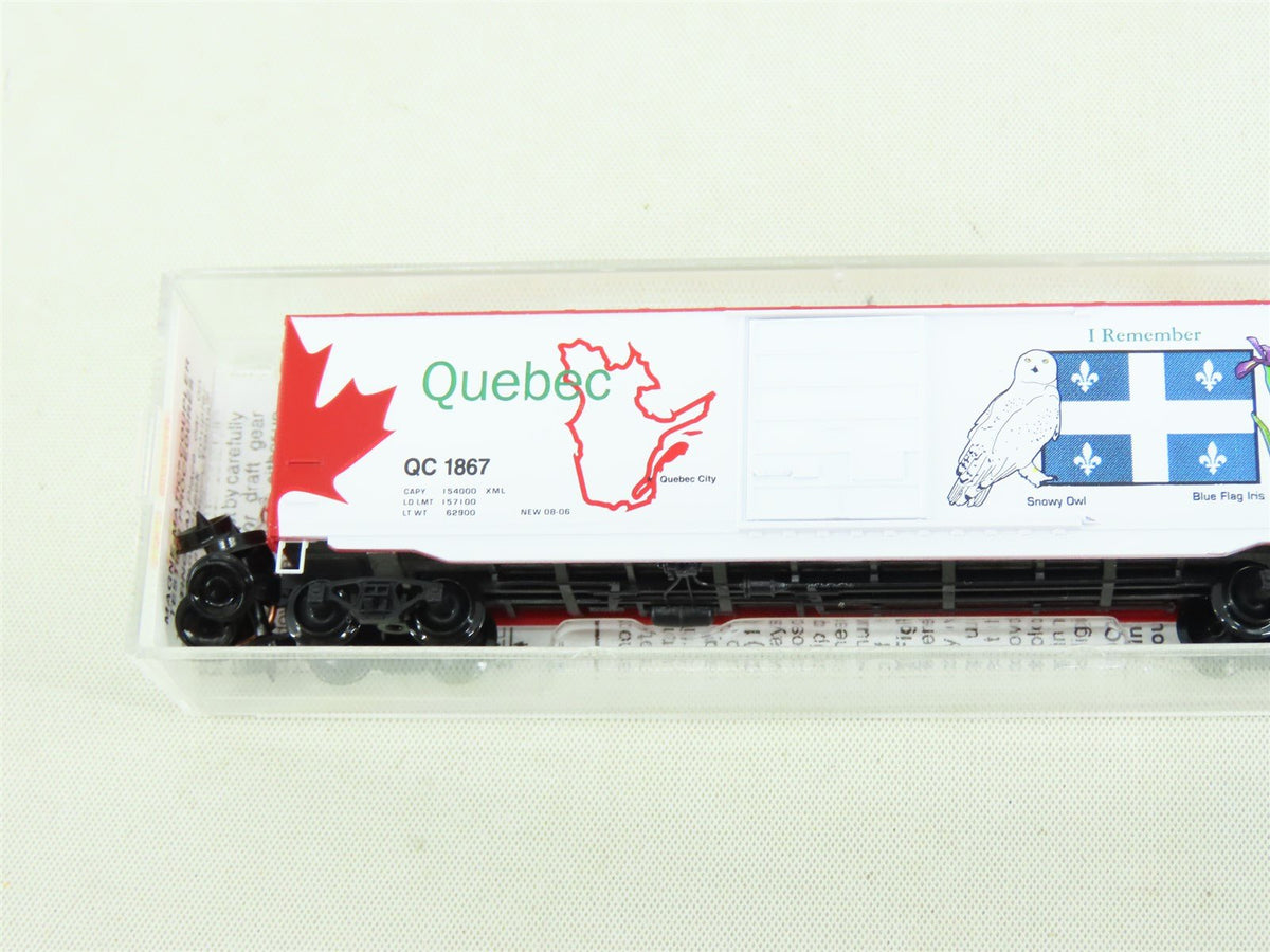 N Micro-Trains MTL 07700152 Quebec Provincial &quot;I Remember&quot; 50&#39; Box Car #1867