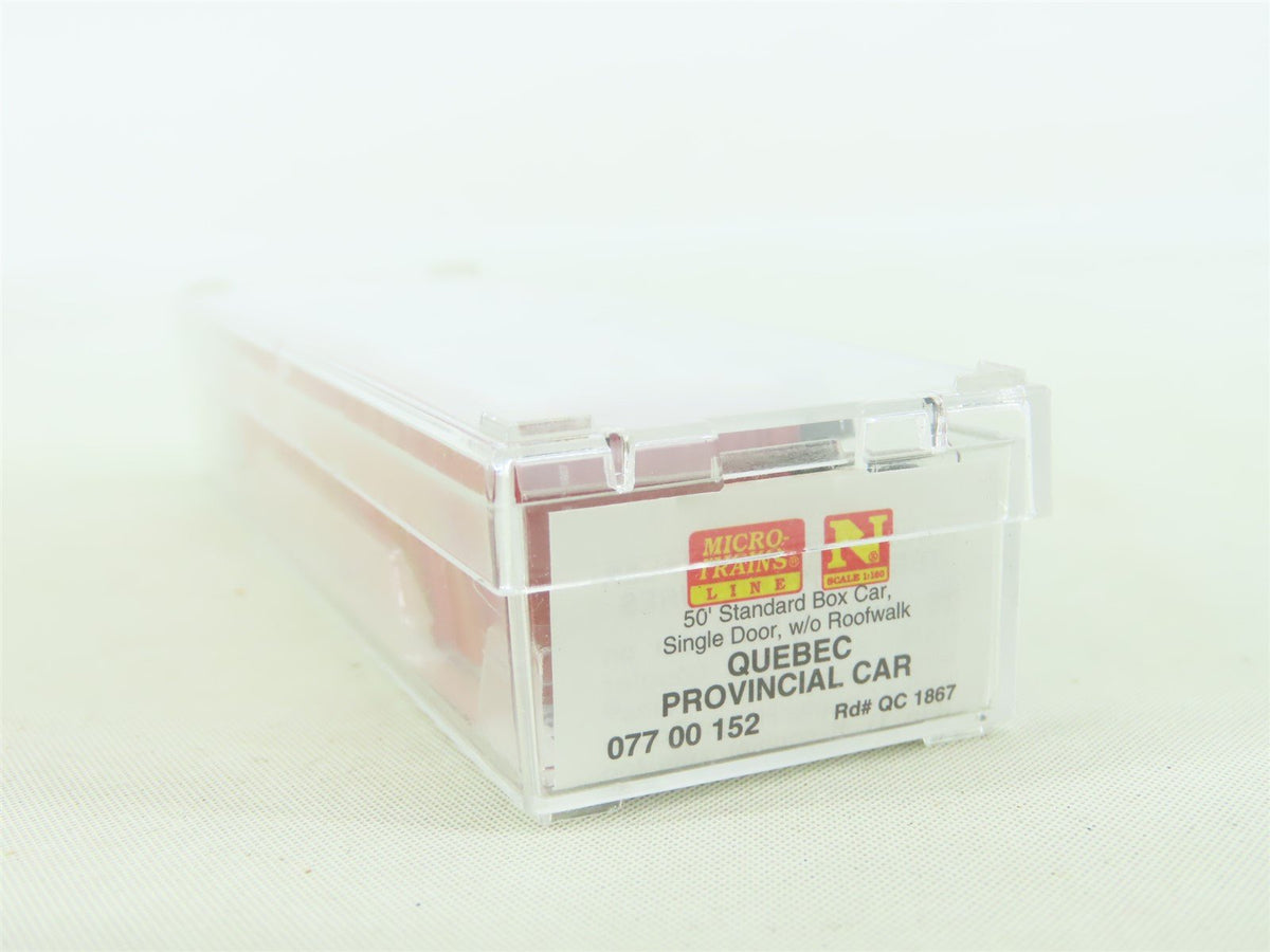 N Micro-Trains MTL 07700152 Quebec Provincial &quot;I Remember&quot; 50&#39; Box Car #1867