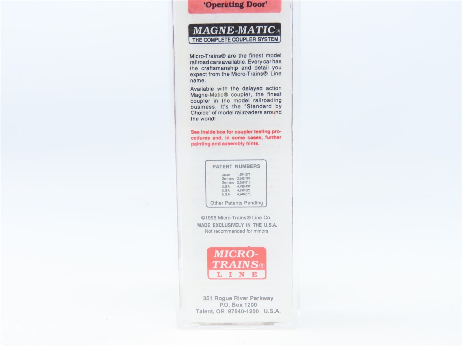 N Scale Micro-Trains MTL #20376 ONT Ontario Northland 40' Box Car #90598