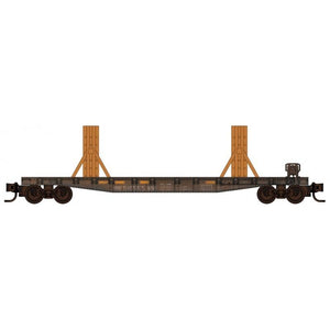 N Micro-Trains MTL 98302220 NS Norfolk & Southern 50' Flat Car Set #1 Weathered