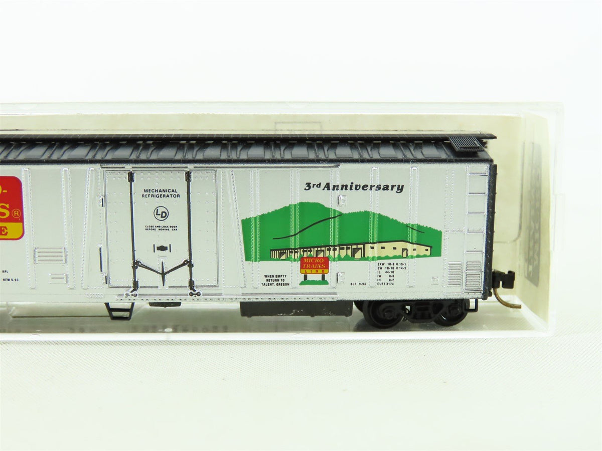N Scale Micro-Trains MTL 70060 3rd Anniversary 50&#39; Mechanical Reefer #1993