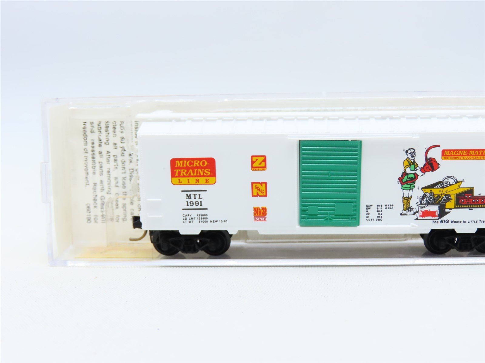 N Micro-Trains MTL #20086 MTL Micro Trains Line 40' Single Door Box Car #1991