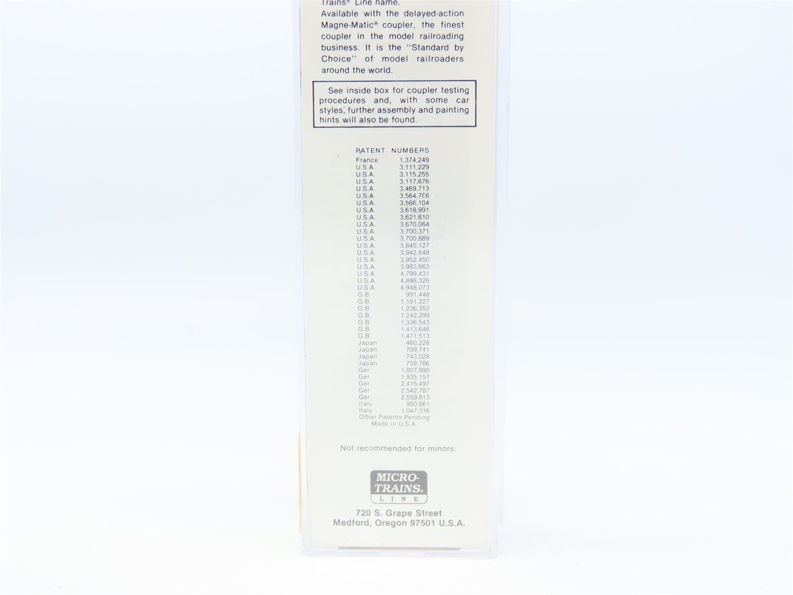 N Micro-Trains MTL #20086 MTL Micro Trains Line 40' Single Door Box Car #1991