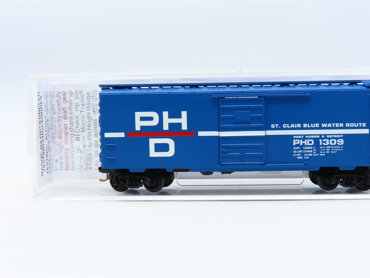 N Scale Micro-Trains MTL #02000150 PHD Port Huron &amp; Detroit 40&#39; Box Car #1309