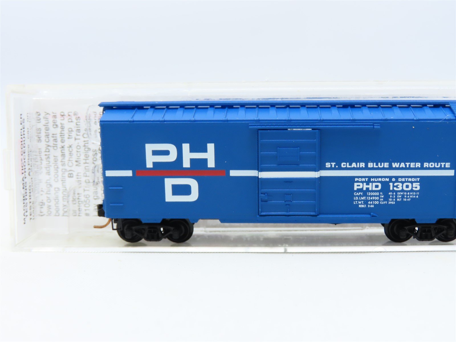N Scale Micro-Trains MTL #20150 PHD Port Huron & Detroit 40' Box Car #1306