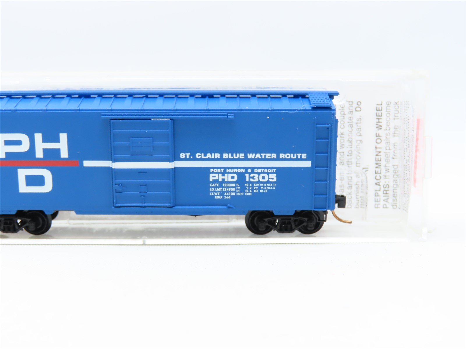 N Scale Micro-Trains MTL #20150 PHD Port Huron & Detroit 40' Box Car #1306