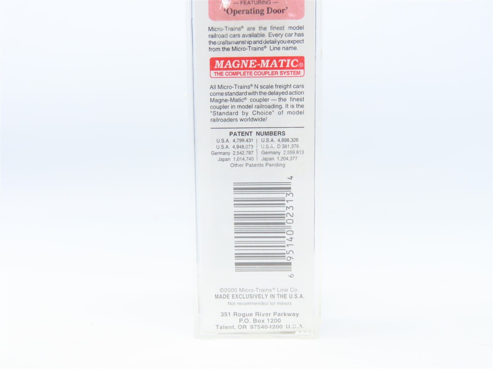 N Scale Micro-Trains MTL #20150 PHD Port Huron & Detroit 40' Box Car #1306