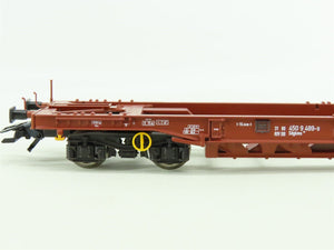 HO Scale Trix 24329 DBAG German Deep Well Flat Cars w/Bertschi Containers 3-Pack