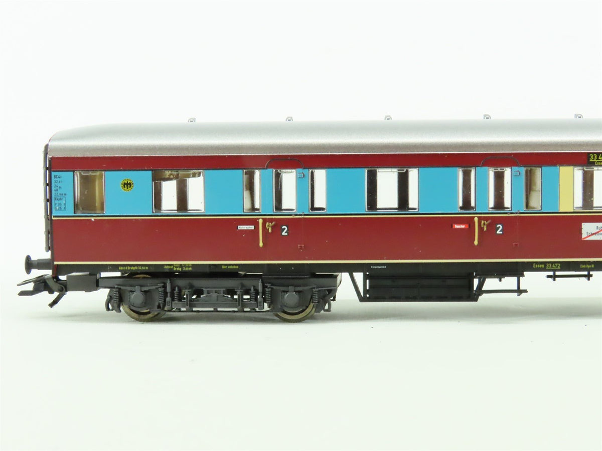 HO Scale Marklin 43108 DRG German &quot;Ruhr Express Service&quot; 3-Car Passenger Set