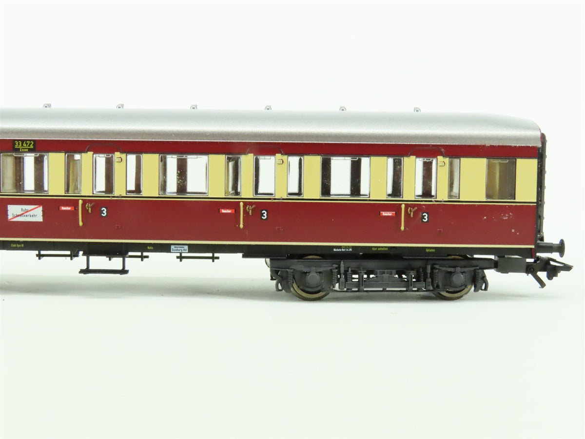 HO Scale Marklin 43108 DRG German &quot;Ruhr Express Service&quot; 3-Car Passenger Set