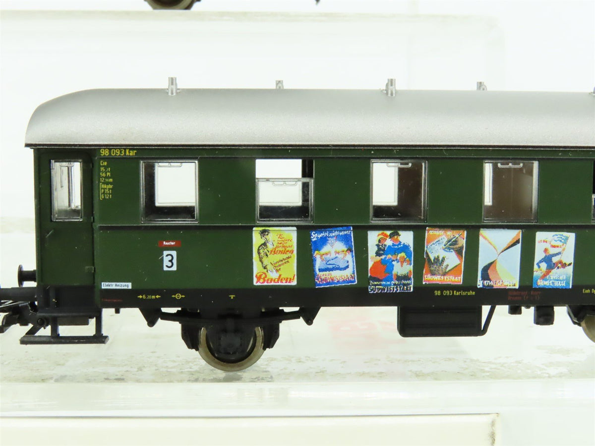 HO Scale Marklin 4392 Baden-Wurttemburg 40th Anniversary 4-Car Passenger Set