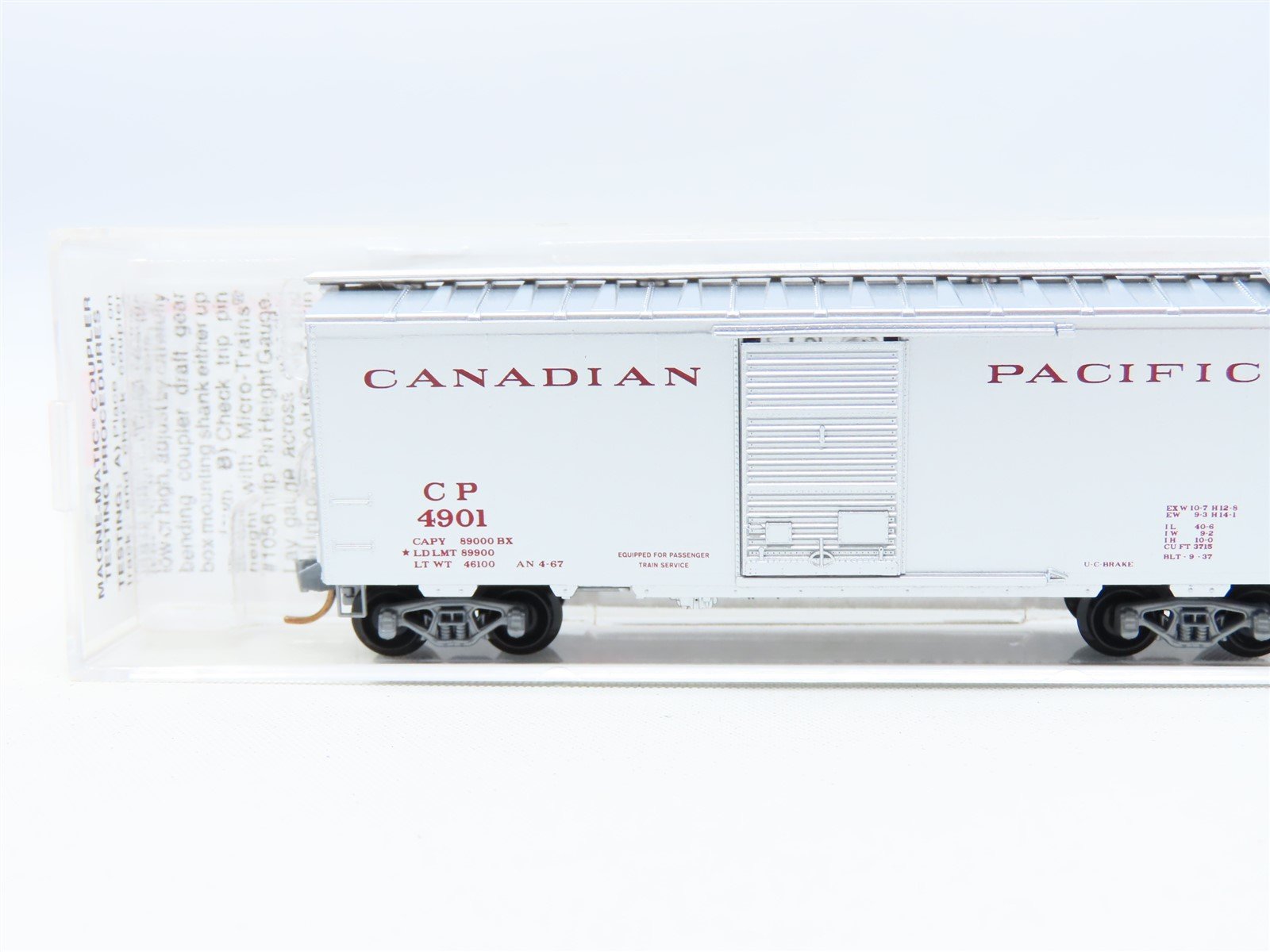 N Scale Micro-Trains MTL 20546 CP Canadian Pacific 40' Single Door Box Car #4901