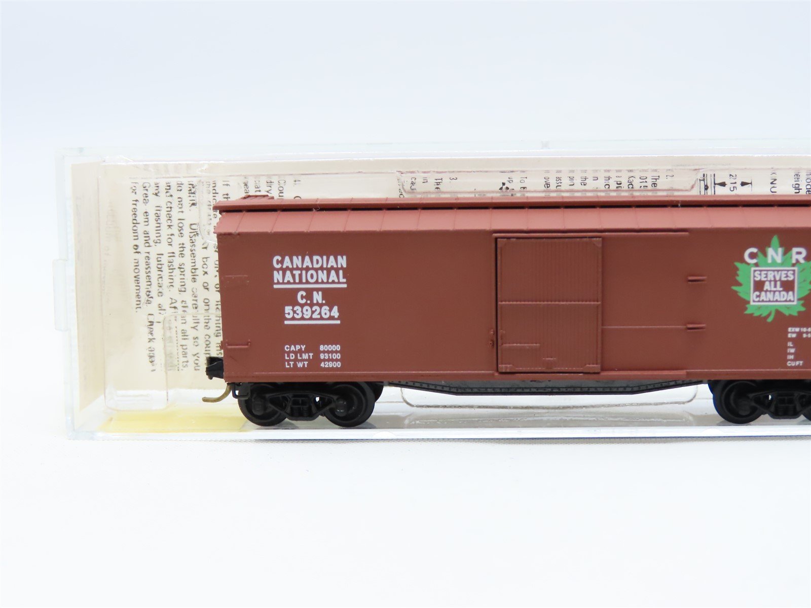 N Scale Kadee Micro-Trains MTL #39040 CN Canadian National 40' Box Car #539264