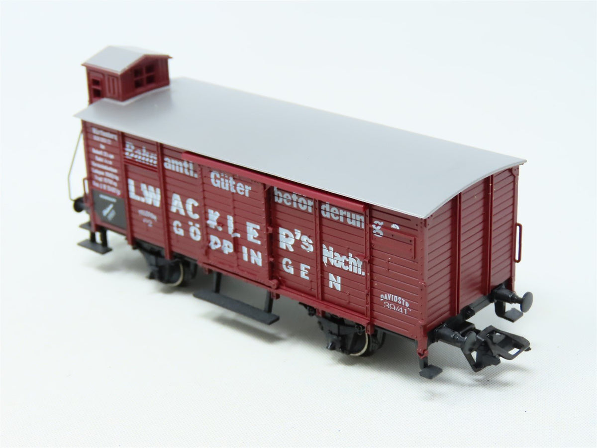 HO Marklin Museum 1993 K.W.St.E. Wurttemberg Box Car w/Brakeman&#39;s Cab #093P