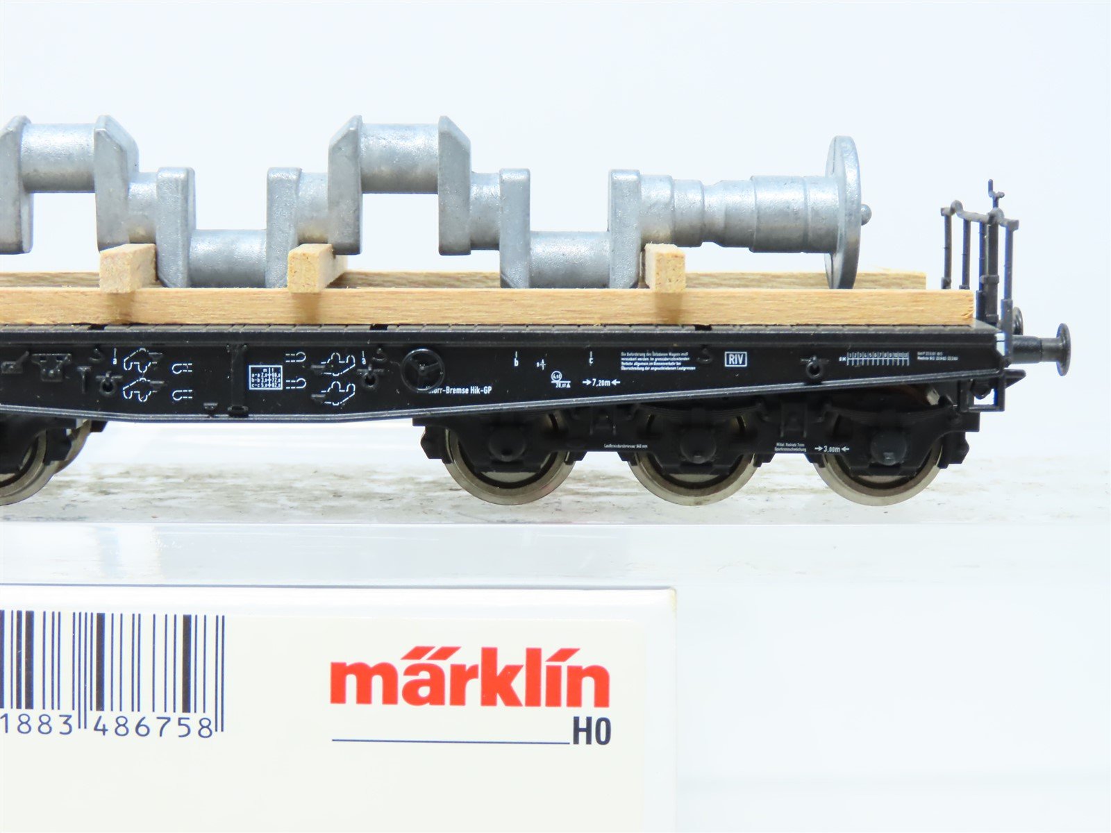 HO Scale Marklin 48675 DB German Federal Heavy Duty Flat Car