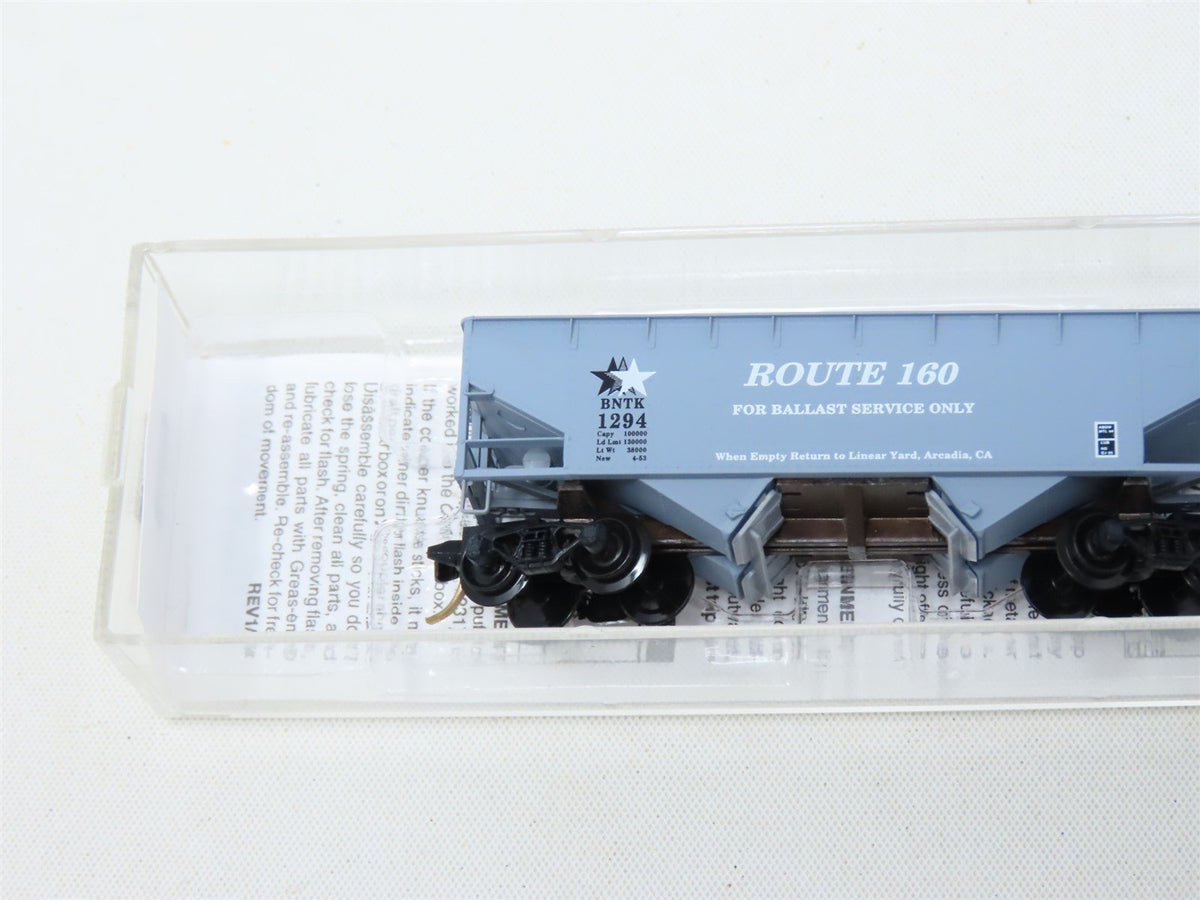 N Scale Micro-Trains MTL Special Run BNTK Route 160 2-Bay Open Hopper #1294