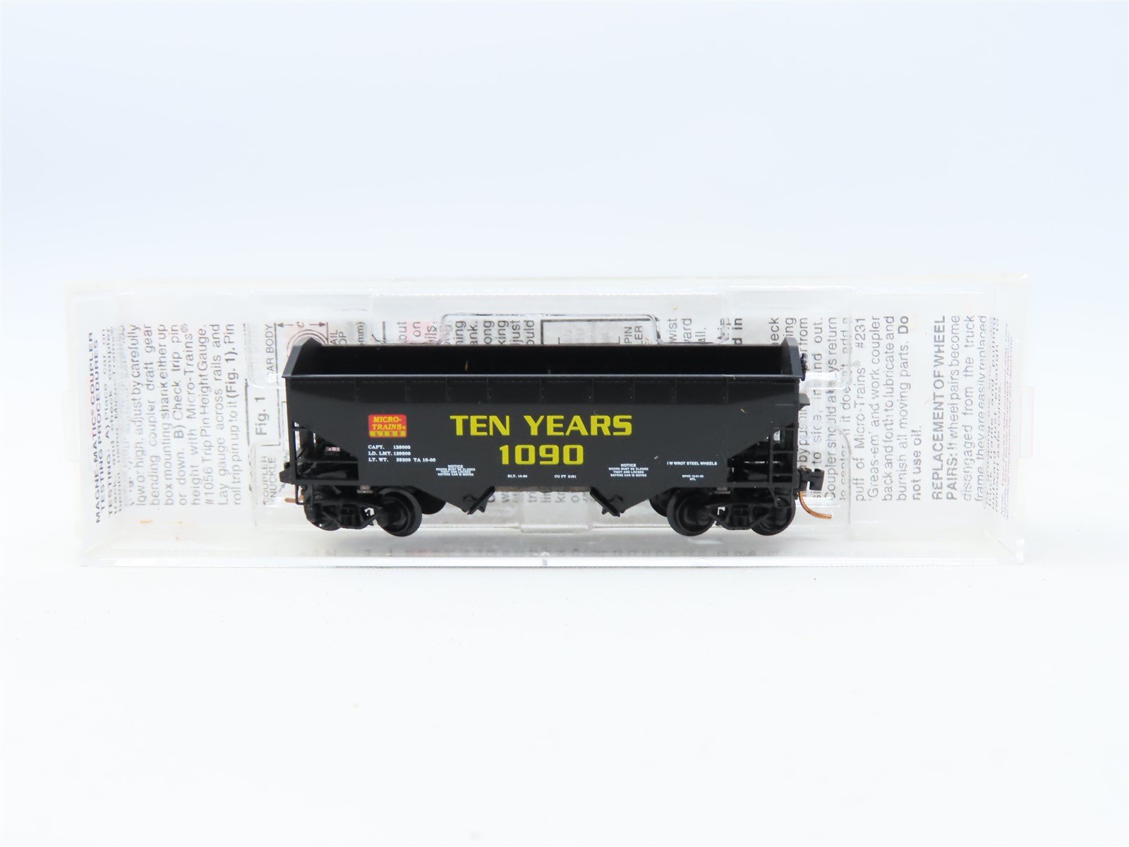 N Scale Micro-Trains MTL #90020 Micro-Trains 10th Anniversary 2-Bay Hopper #1090