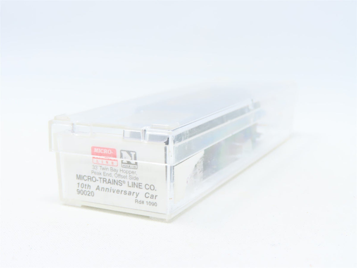 N Scale Micro-Trains MTL #90020 Micro-Trains 10th Anniversary 2-Bay Hopper #1090