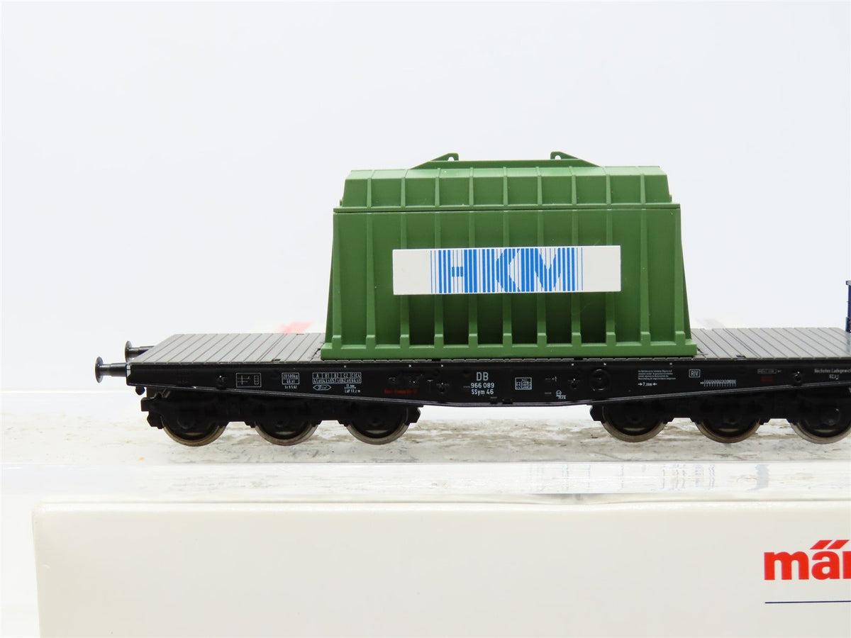 HO Scale Marklin 48668 DB German HKM Era II Heavy Duty Flat Car w/Thermal Hood