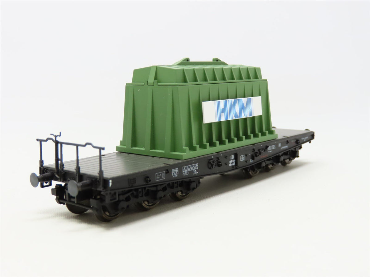 HO Scale Marklin 48668 DB German HKM Era II Heavy Duty Flat Car w/Thermal Hood