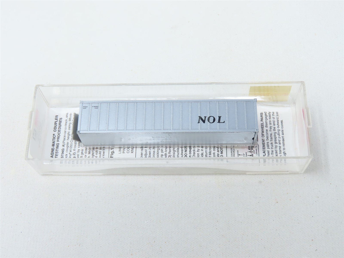 N Scale Micro-Trains MTL 81030/1 NOL Neptune Orient Lines 40&#39; Container #4180892