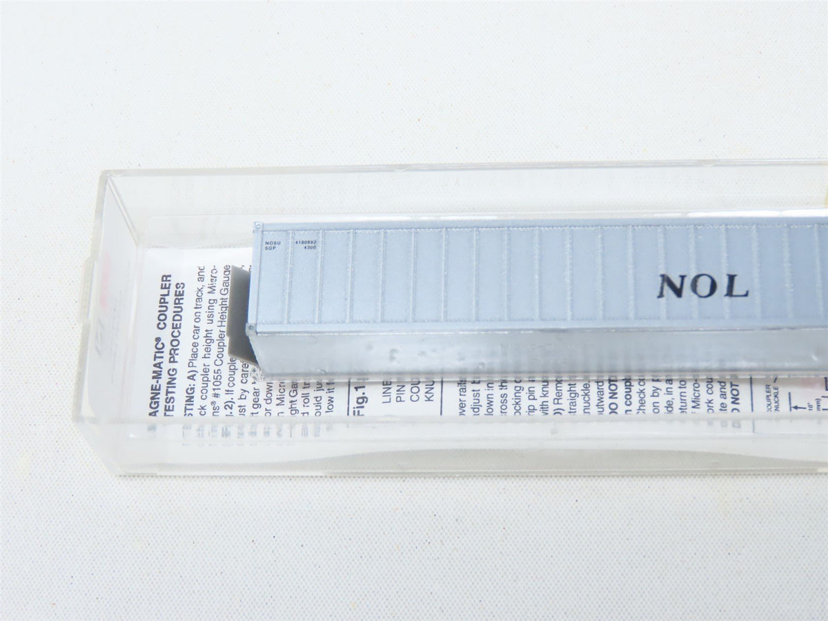 N Scale Micro-Trains MTL 81030/1 NOL Neptune Orient Lines 40&#39; Container #4180892