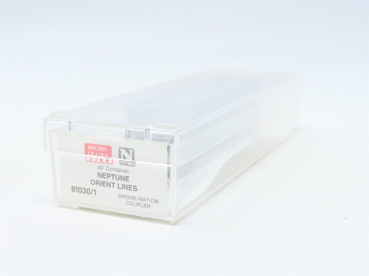 N Scale Micro-Trains MTL 81030/1 NOL Neptune Orient Lines 40&#39; Container #4180892