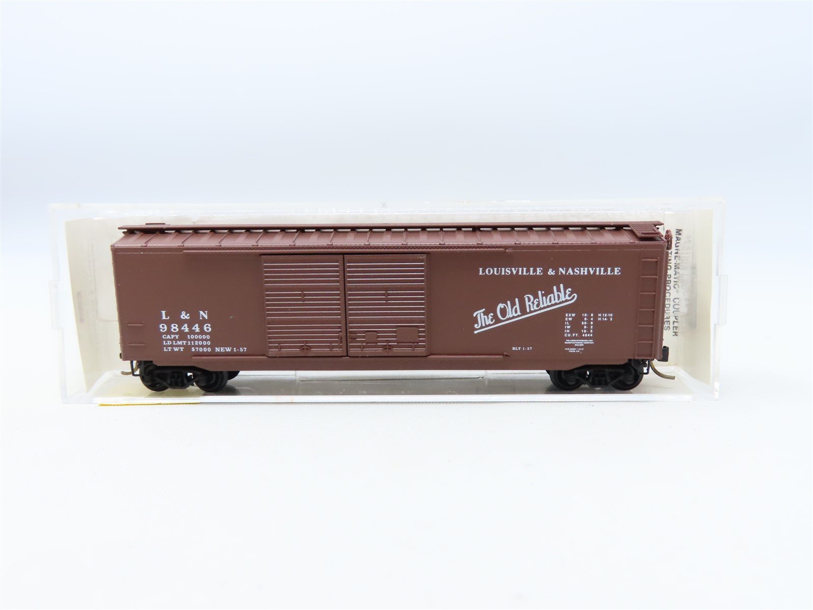 N Micro-Trains MTL #34100 L&N "The Old Reliable" 50' Double Door Box Car #98446