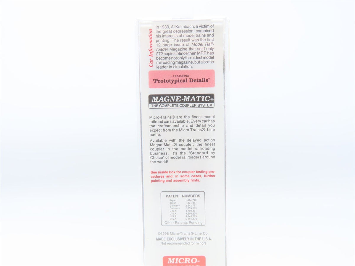 N Scale Micro-Trains MTL #32360 MR Model Railroader 65 Years 50&#39; Box Car #346599