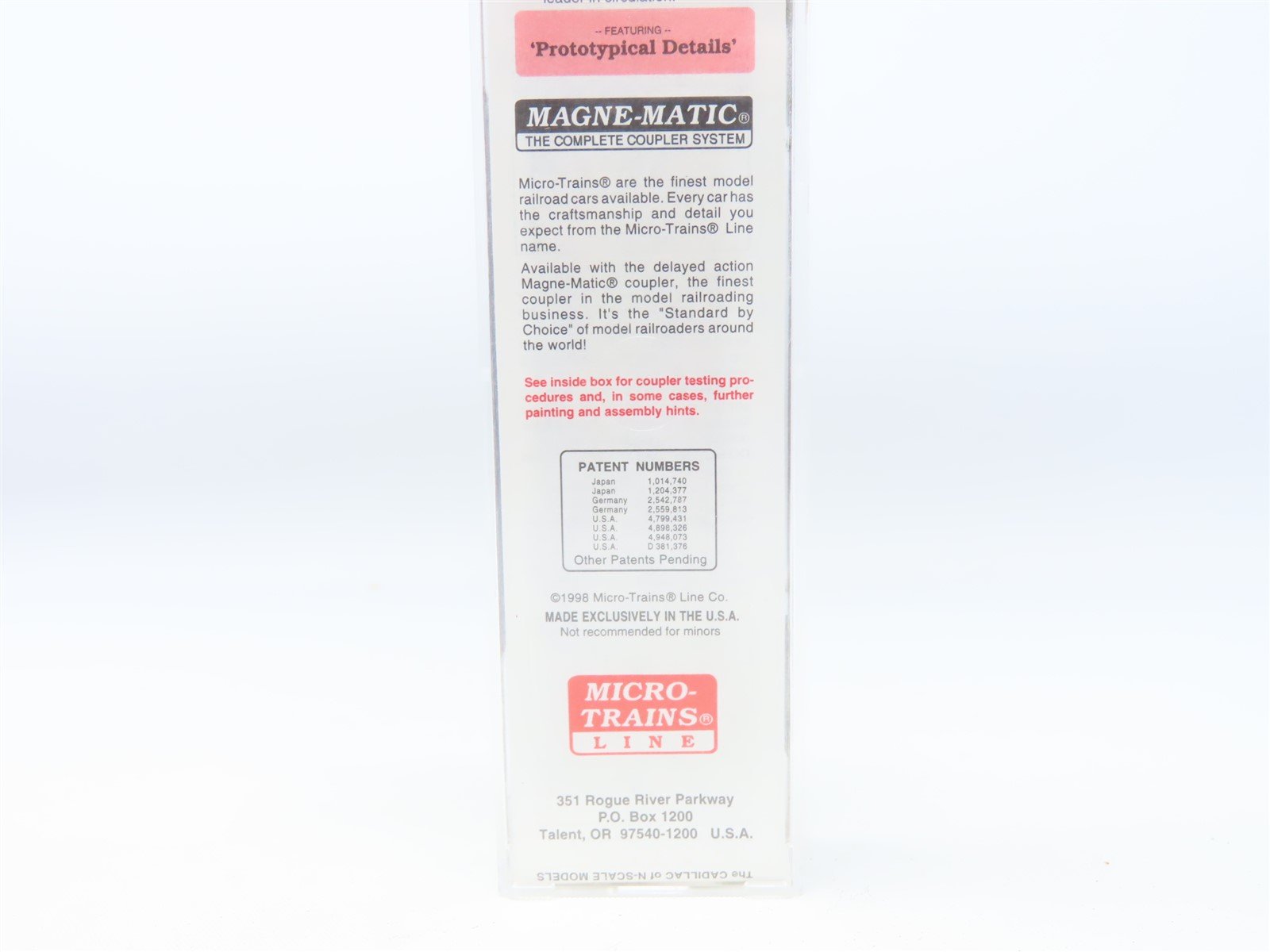 N Scale Micro-Trains MTL #32360 MR Model Railroader 65 Years 50' Box Car #346599