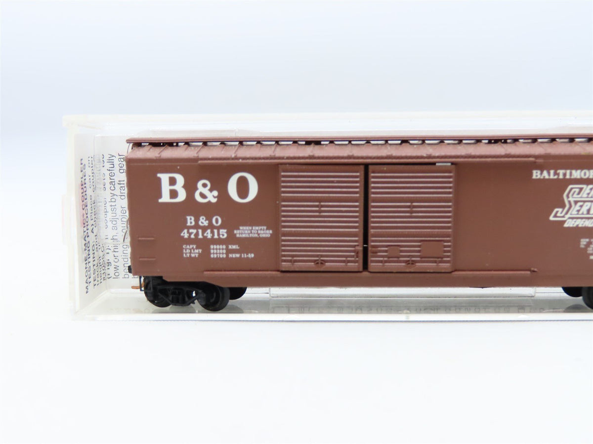 N Scale Micro-Trains MTL #34070 B&amp;O Sentinel Service 50&#39; Box Car #471415