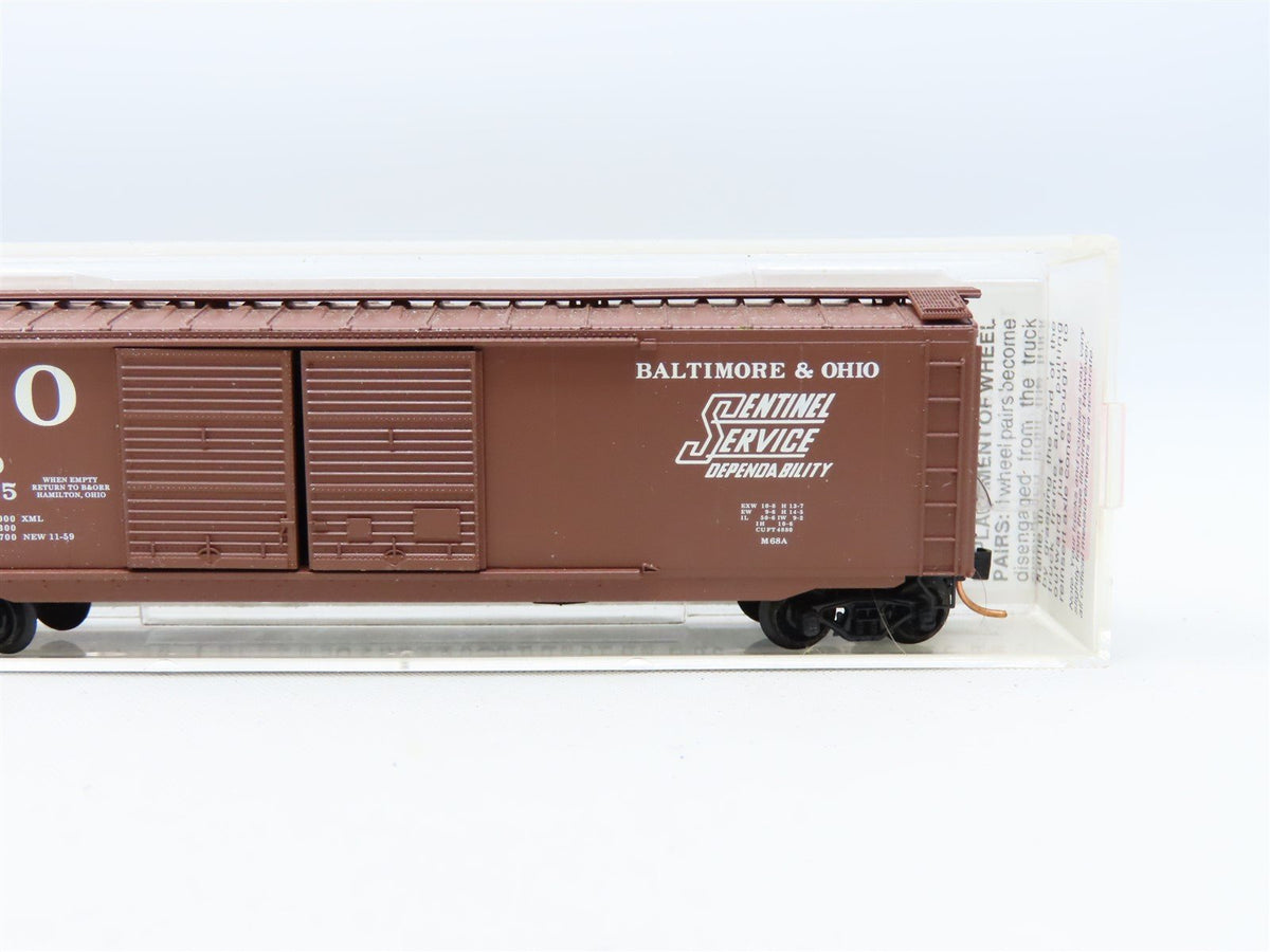 N Scale Micro-Trains MTL #34070 B&amp;O Sentinel Service 50&#39; Box Car #471415